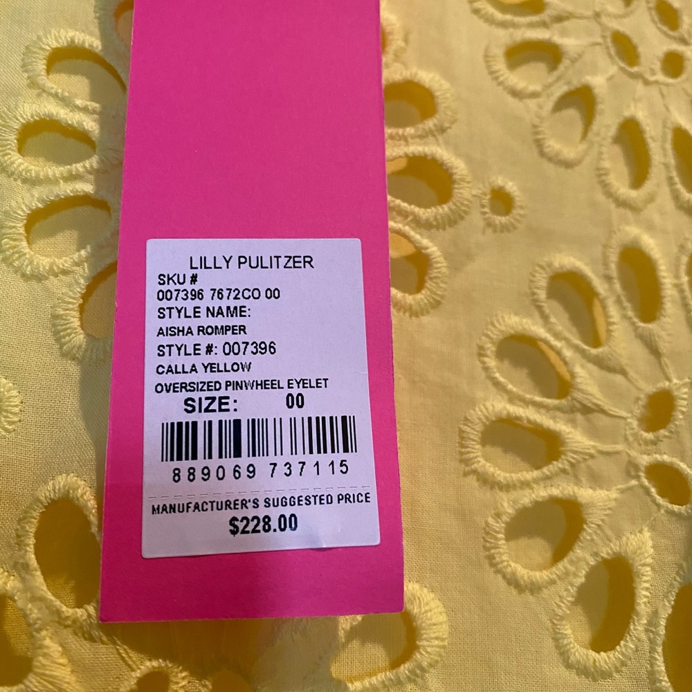 Lily Pulitzer Aisha romper size 00 - Picture 2 of 4